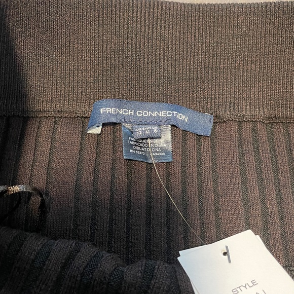 French Connection stretchy pencil skirt in brown/black - Picture 3 of 4